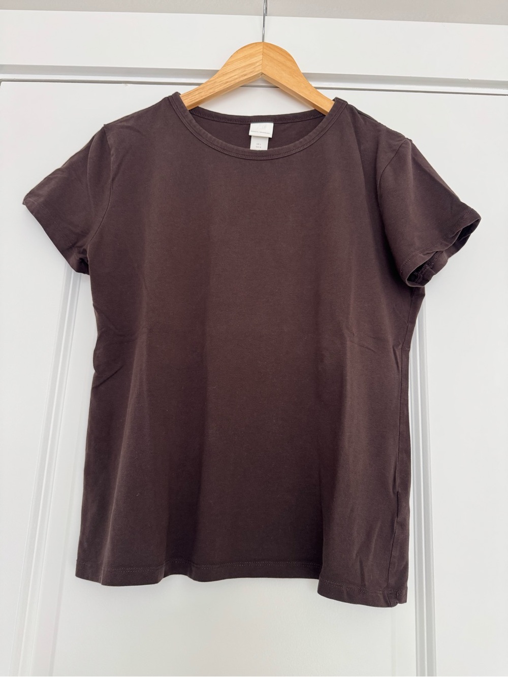 H&M Women's Short Sleeve Tee - Dark Brown